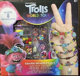 Trolls World Tour Charm Bracelet Kit New