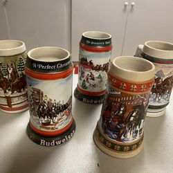 Budweiser Holiday Beer Stein