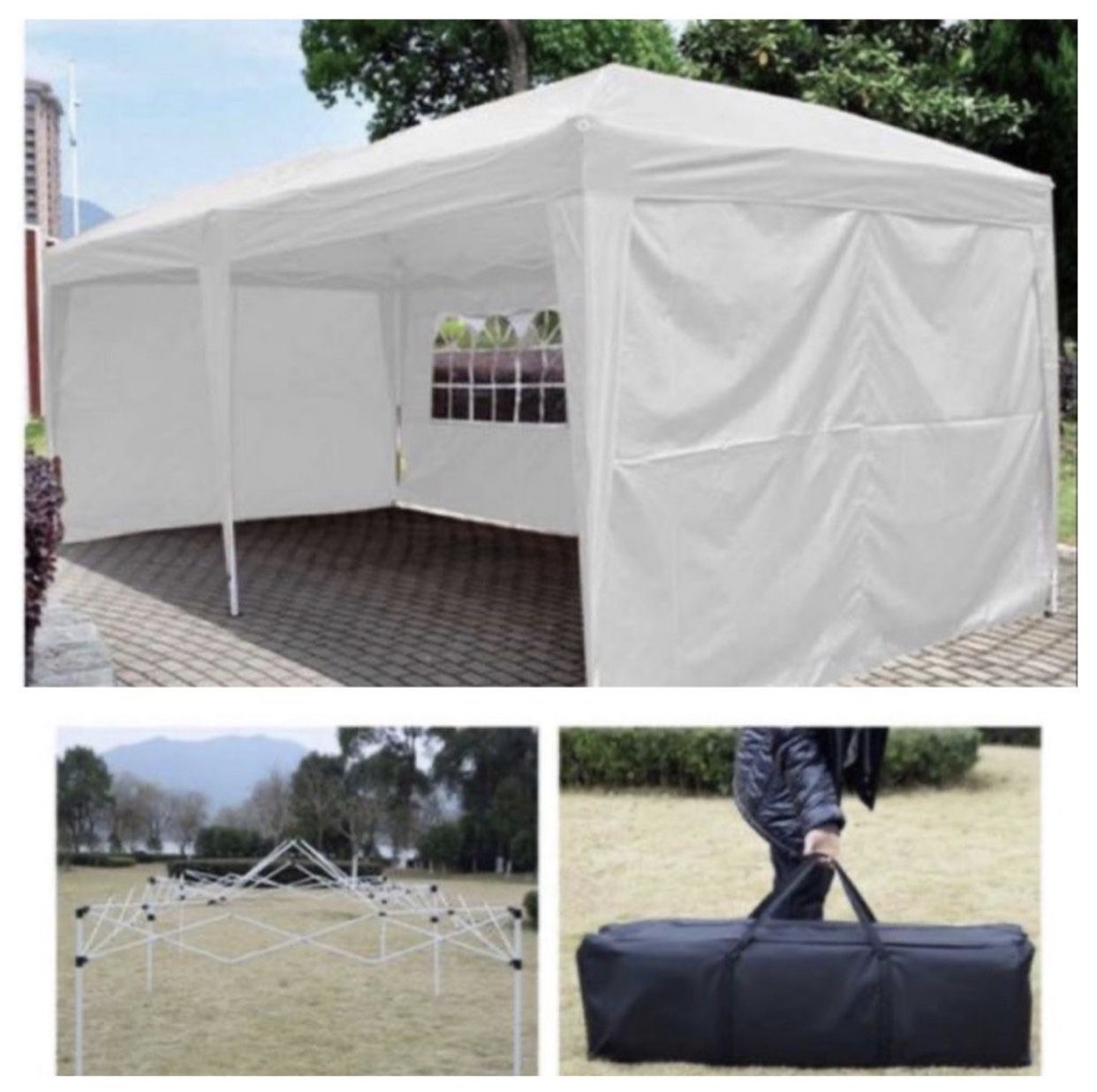 NEW EZ POP UP Party Tent 10'X20' Gazebo Canopy W/bag (2 Available)