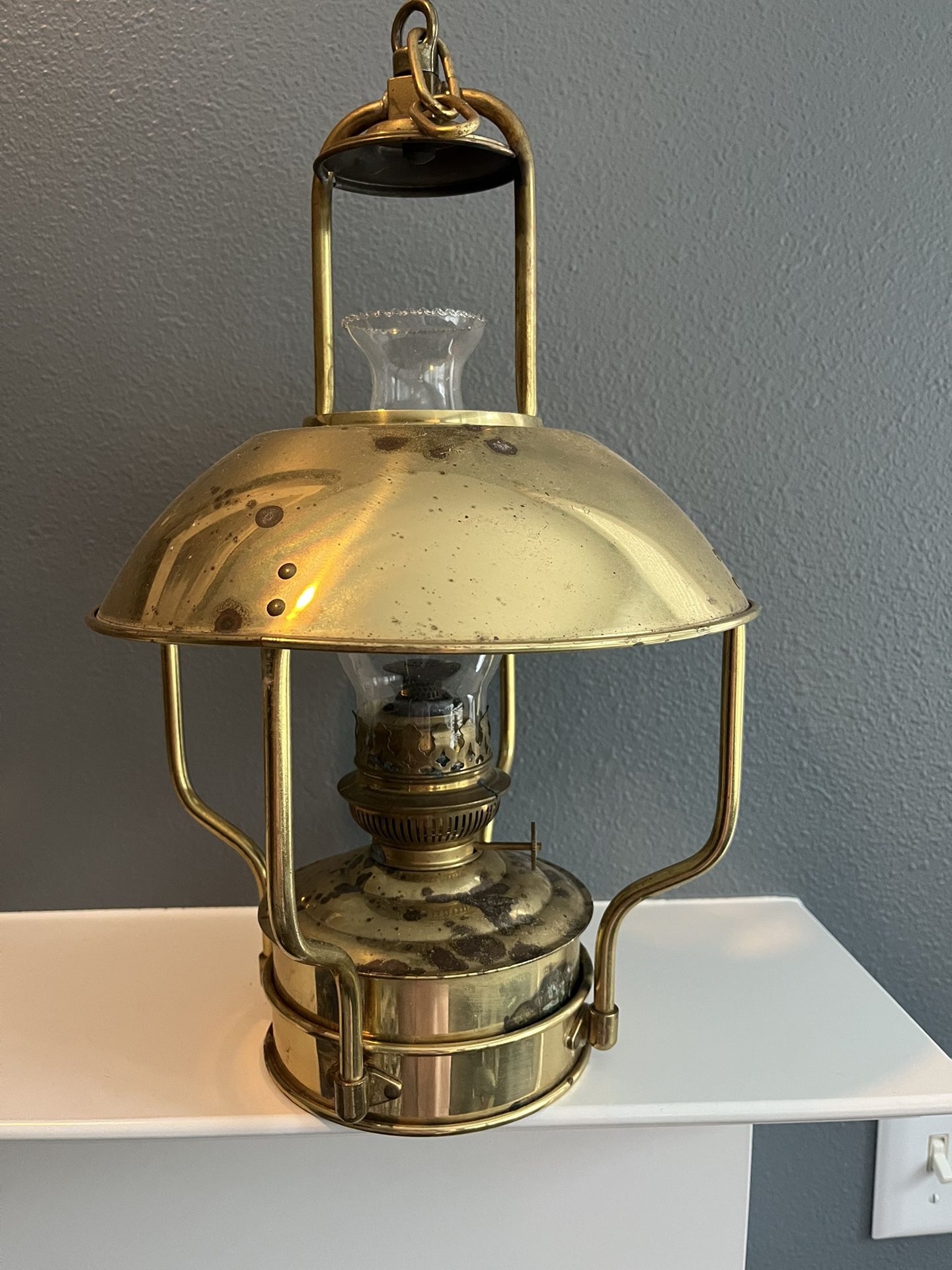 Antique Trawler Kerosene Lamp