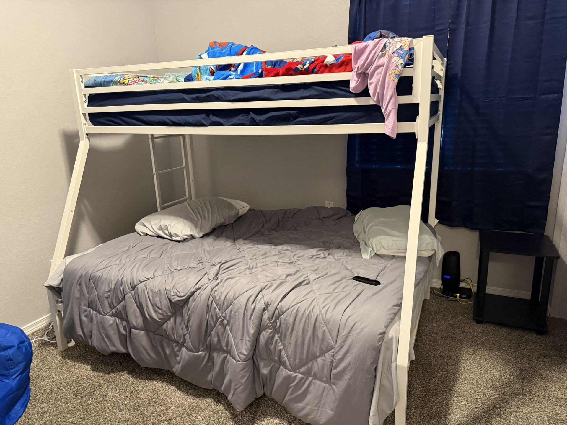 Twin/full Bunk Bed And Full Mattress