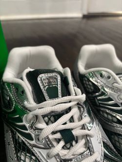 Bottega Veneta Orbit Sneakers Green Silver