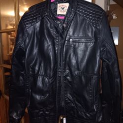 Black Jacket  (NOT REAL LEATHER)