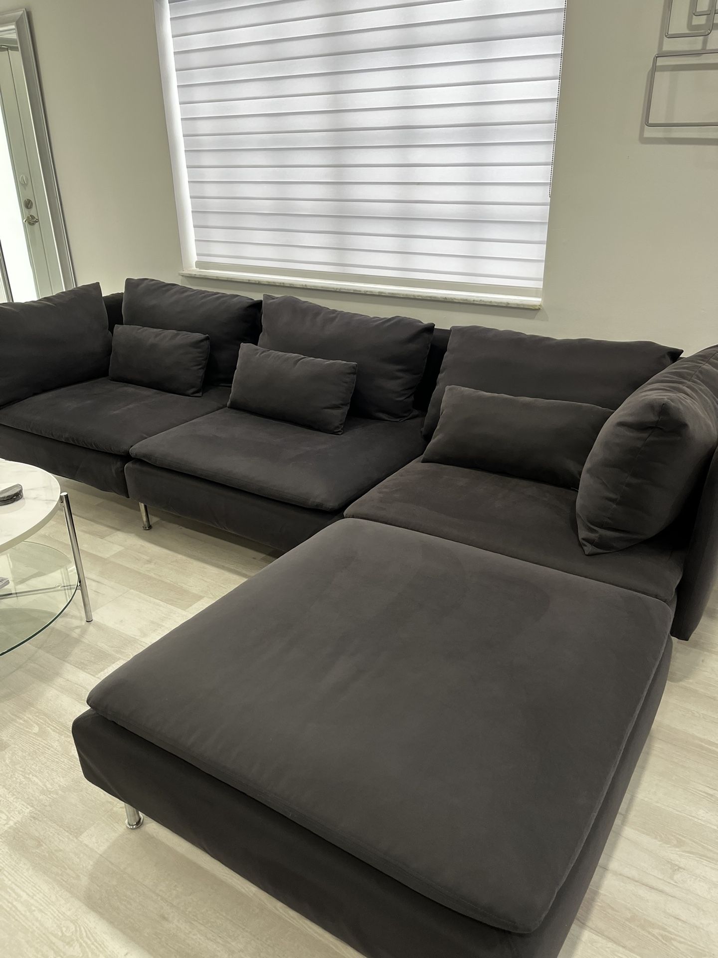Sofa Couch Sectional Gray