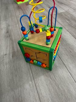 Kids Wooden activity cube