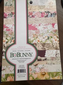 BoBunny CMAS Paper 6X8 PAD, Garden Grove, 12 Designs/3 Each