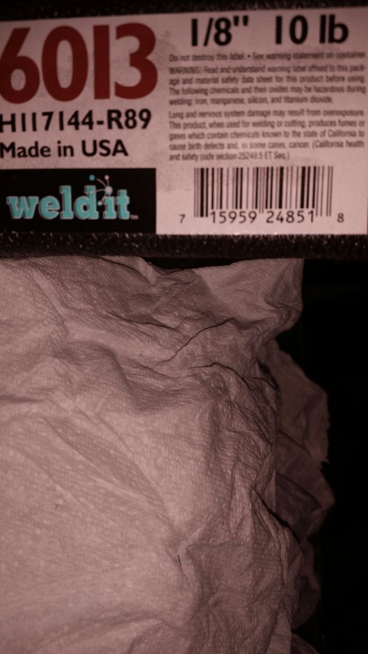 Welding rod.
