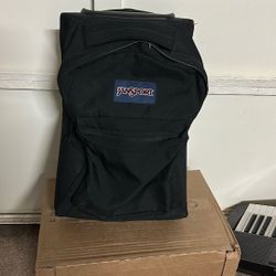 Black Jansport Roll Backpack! In GREAT Condition!