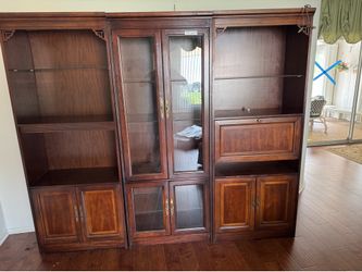 Wall unit curio cabinet