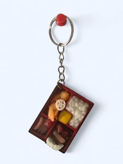 Japanese bento box keychain