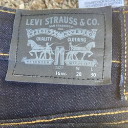 Woman’s 16 Regular LEVIS  511 Slim, New Without Tags