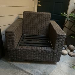 TWO New Wicker Swivel Rockers