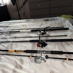 3 Fishing Rods