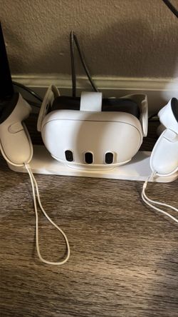 Meta Quest 3 with dock and case