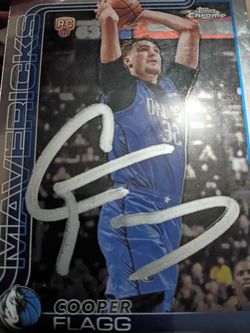 Cooper flagg Ace Flagg autograph card lot NBA Maine Dallas Mavericks signed