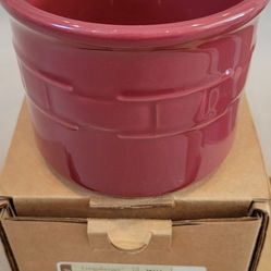 Longaberger Pottery 1 Pint Crock With Lid