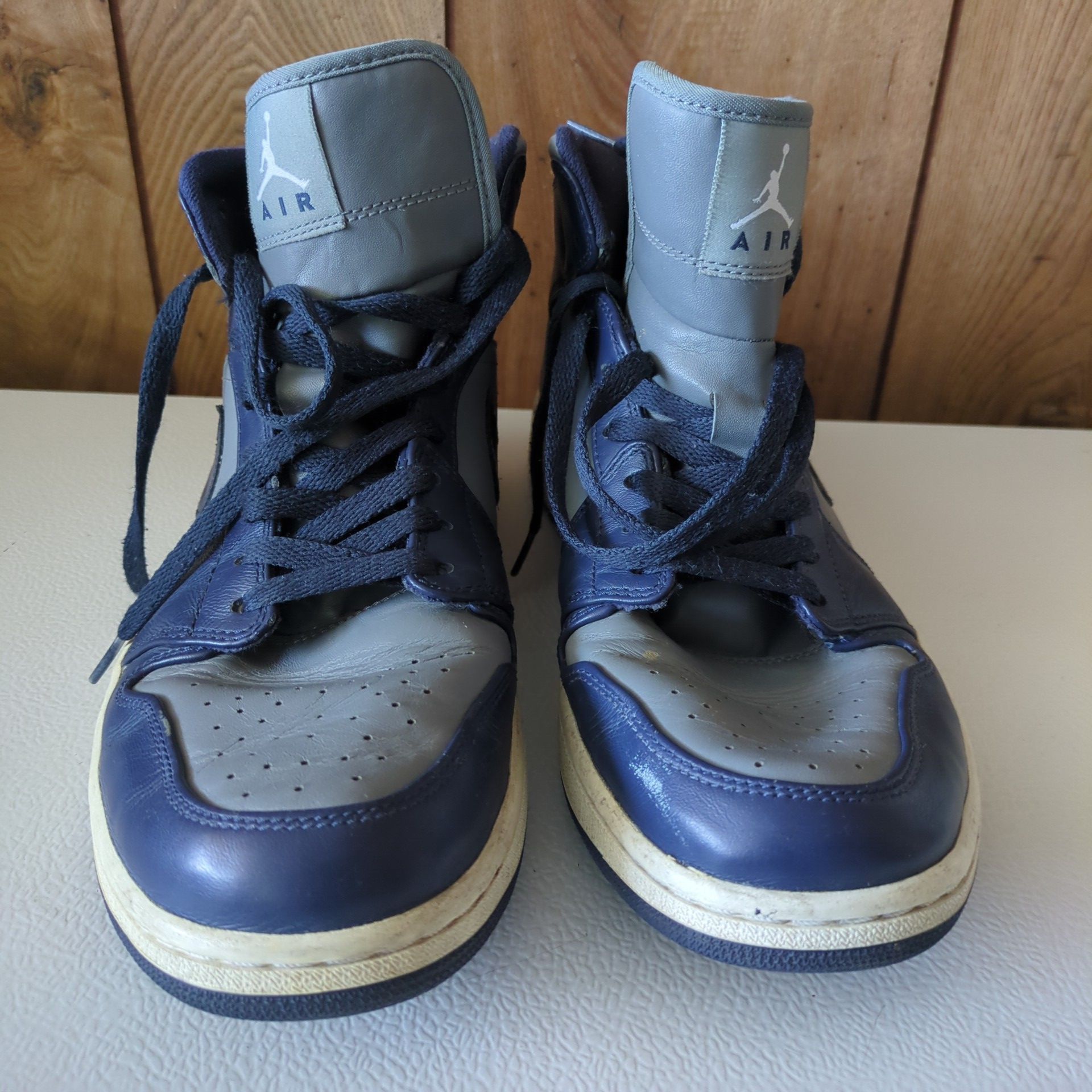 Nike Mens Air Jordan 1 Mid Georgetown 554724-006 Midnight Navy Cool Grey Size 10 Nike Air Jordan 1 Mid Georgetown 554724-006 Midnight Navy  main image 2