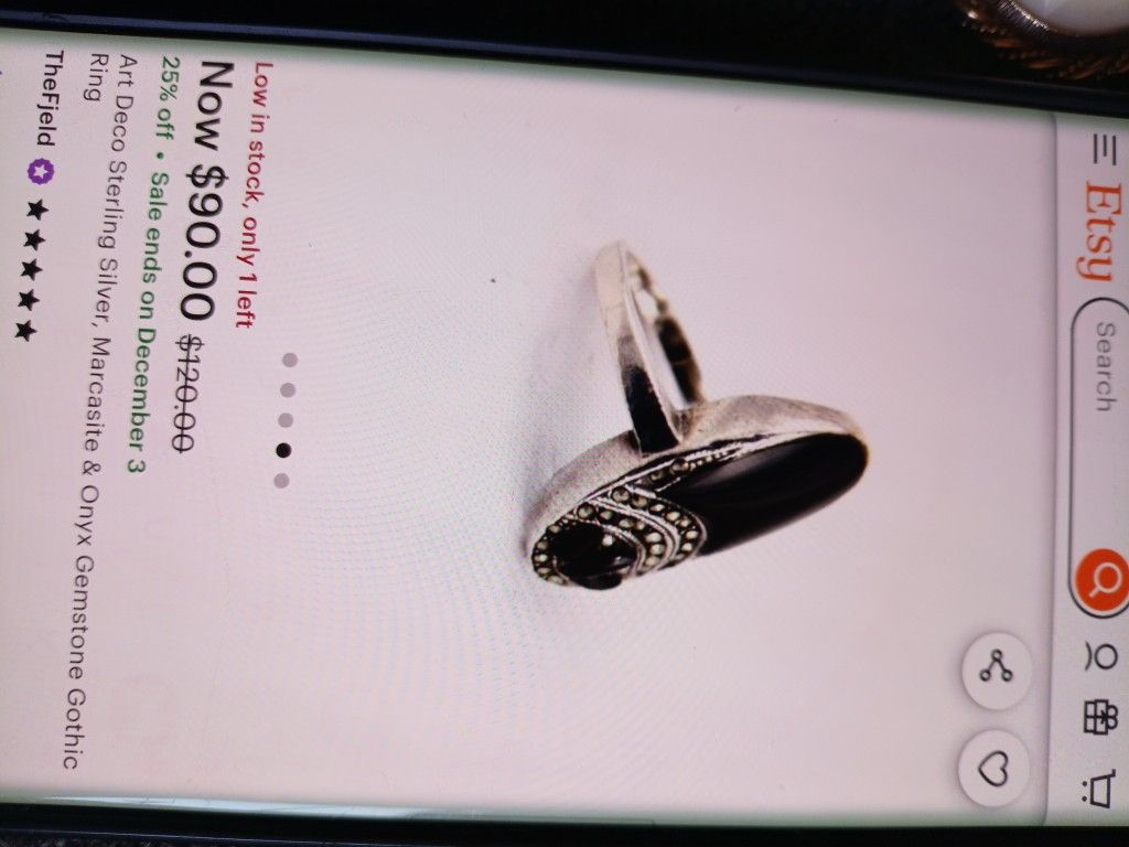 Son 3 Piesas Con Piedras Originales Vintage 