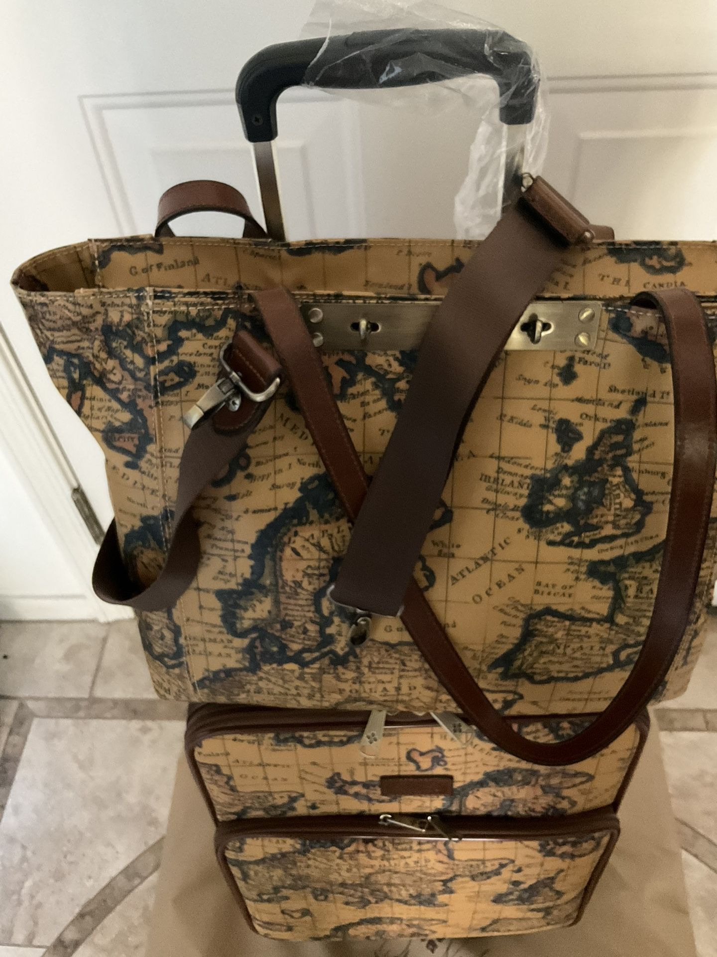 Patricia Nash Silvi Tote Euro Map