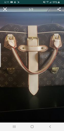 Large leather handbag