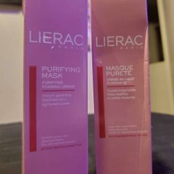 2 LIERAC PARIS FACE MASKS NEW