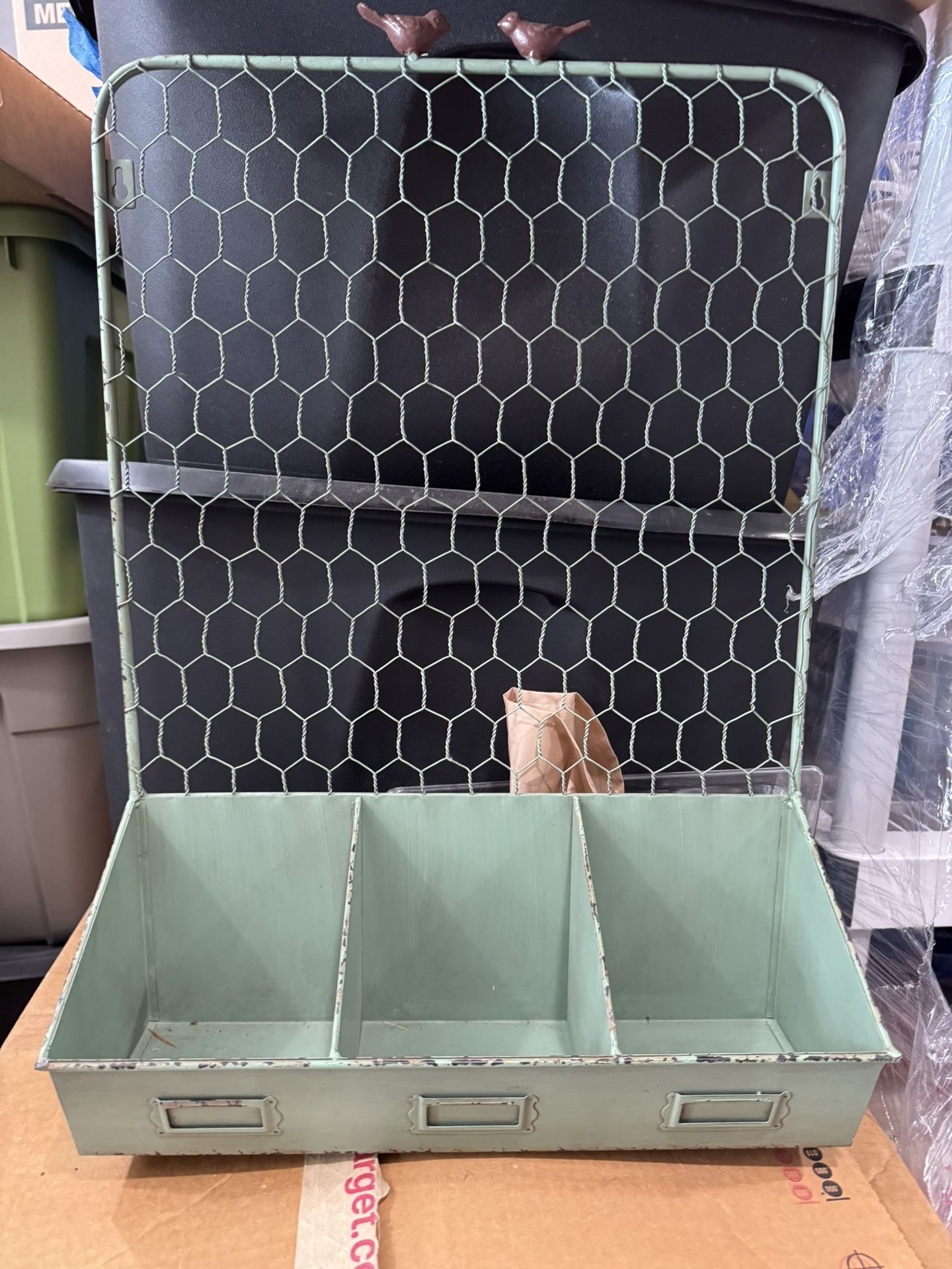 Farmhouse Metal Organizer