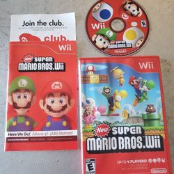 Nintendo Wii New Super Mario Bros video game