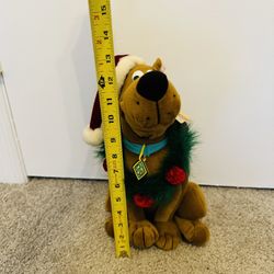 Scooby Doo Dog Plush 13” Brown Stuffed Animal Christmas