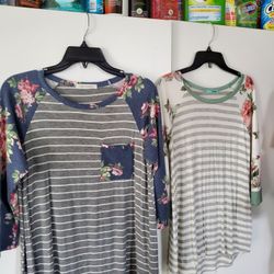 Ladies Long Sleeve Tops, Each