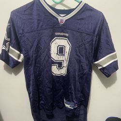 Tony Romo #9 Dallas Cowboys NFL Retro Reebok Jersey Youth L 14-16 Large