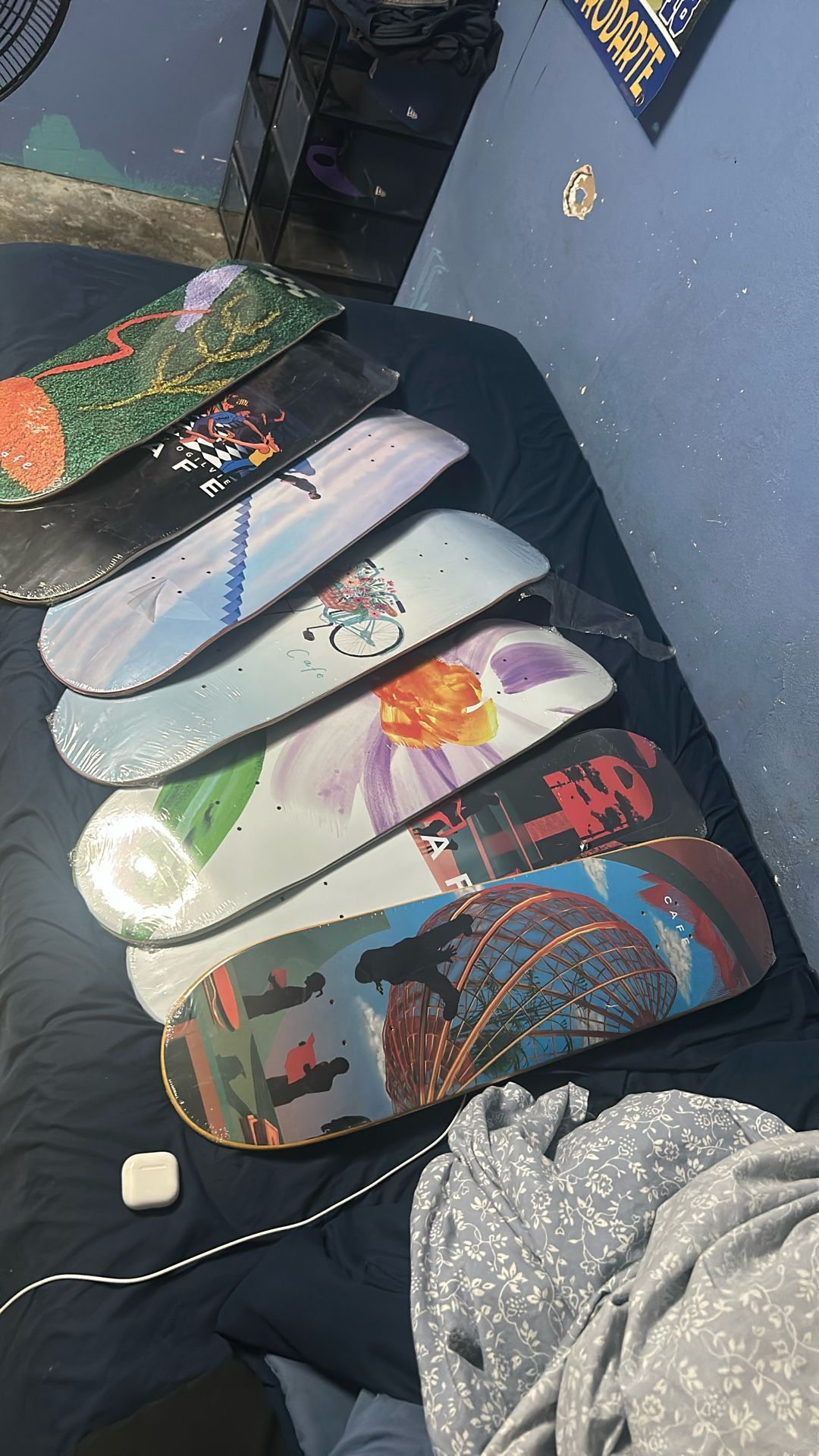 skateboards
