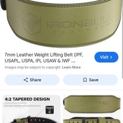 Iron Bull Weightlifting Belt