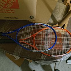 2 Wilson Fusion XL Tennis Rackets
