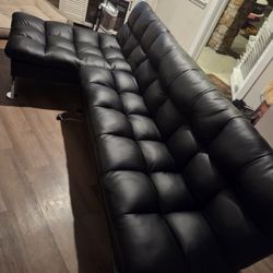 Leather Sofa Bed