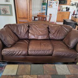 Thomasville Leather Sofa