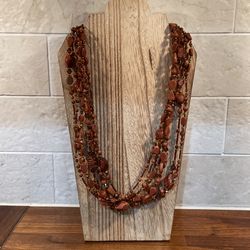 Tumbled goldstone Choker Necklace