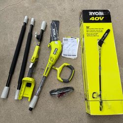 RYOBI 40V 10 in. Cordless Battery Pole Saw with 2.0 Ah Battery and Charger