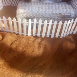 Mini White Picket Fence 2" Arts & Crafts 