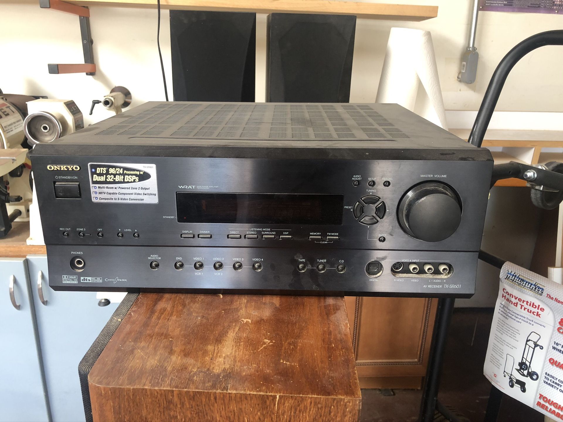 Stereo Receiver with 4 Speakers
