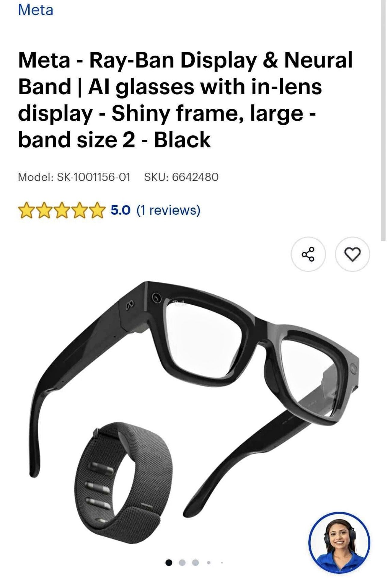 META RAYBAN DISPLAY GLASSES