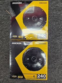 2 sets Kicker 6.5 coax