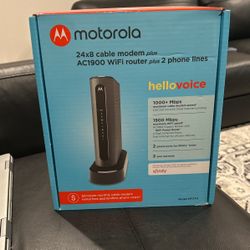 Motorola 24x8 Cable Modem and WiFi Router