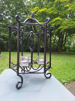 Wrought Iron Hanging Lantern