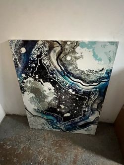 Print canavas artwork layered time