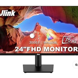 JLINK 24” 75HZ LCD COMPUTER Gaming Monitor Open Box