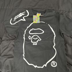 BAPE X JOSHUA VIDES Ape Head TEE T Shirt - White & Black