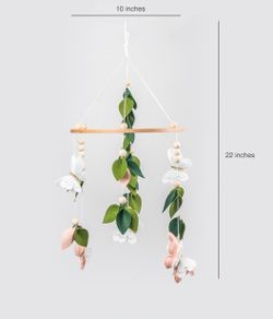 Felt Flower Baby Nursery Hanging Mobile