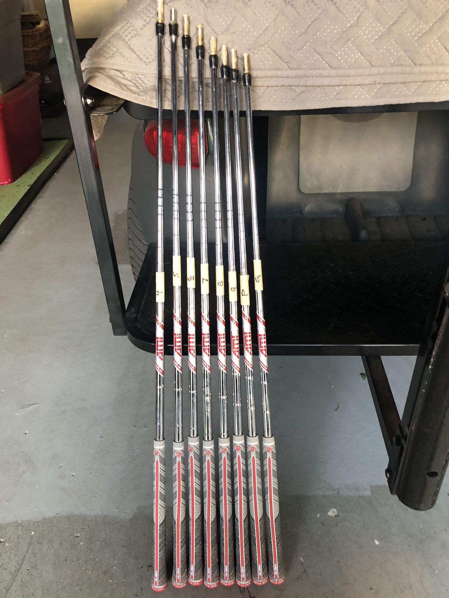 .355 AMT S300 Golf Shaft Set 8pc 4-G