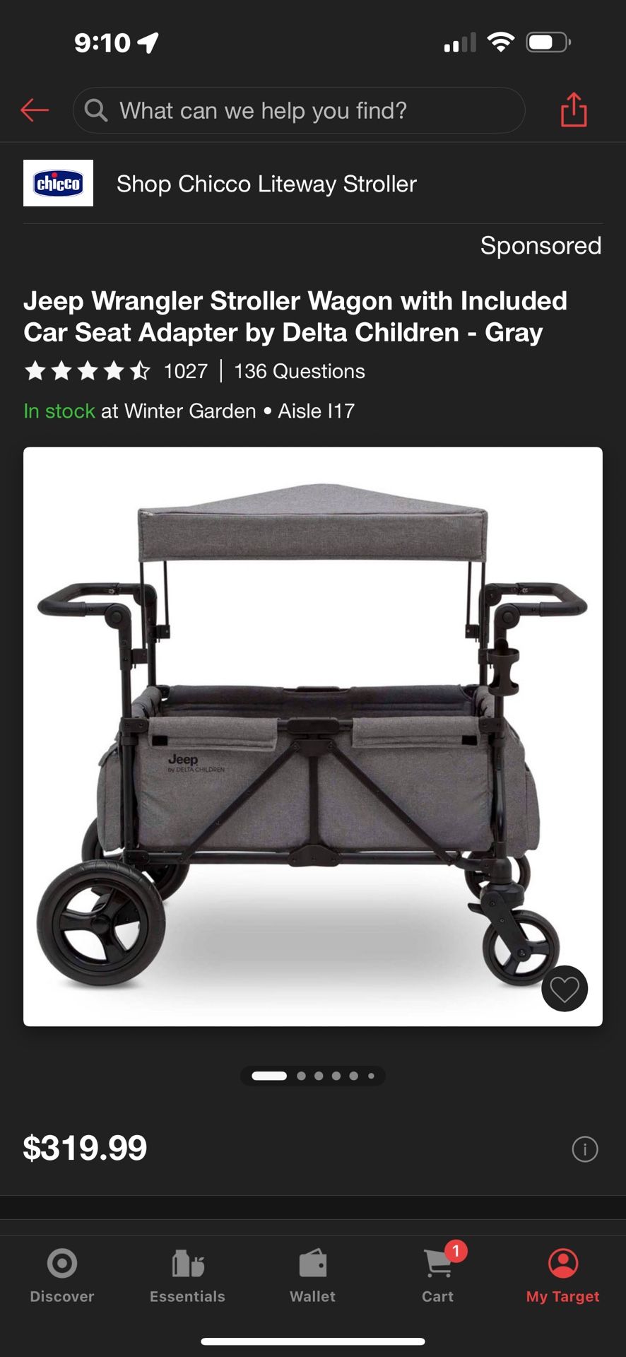 Jeep Wrangler Stroller Wagon