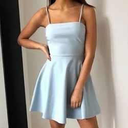 Sky blue dress